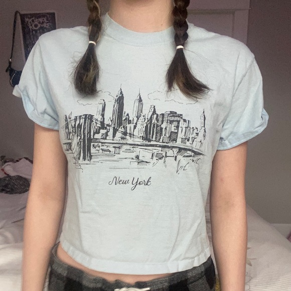 baby blue top shop tee - Picture 2 of 3